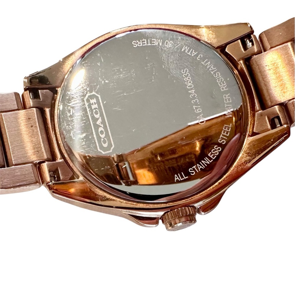COACH Rose Gold Crystal Watch - Picture 6 of 8